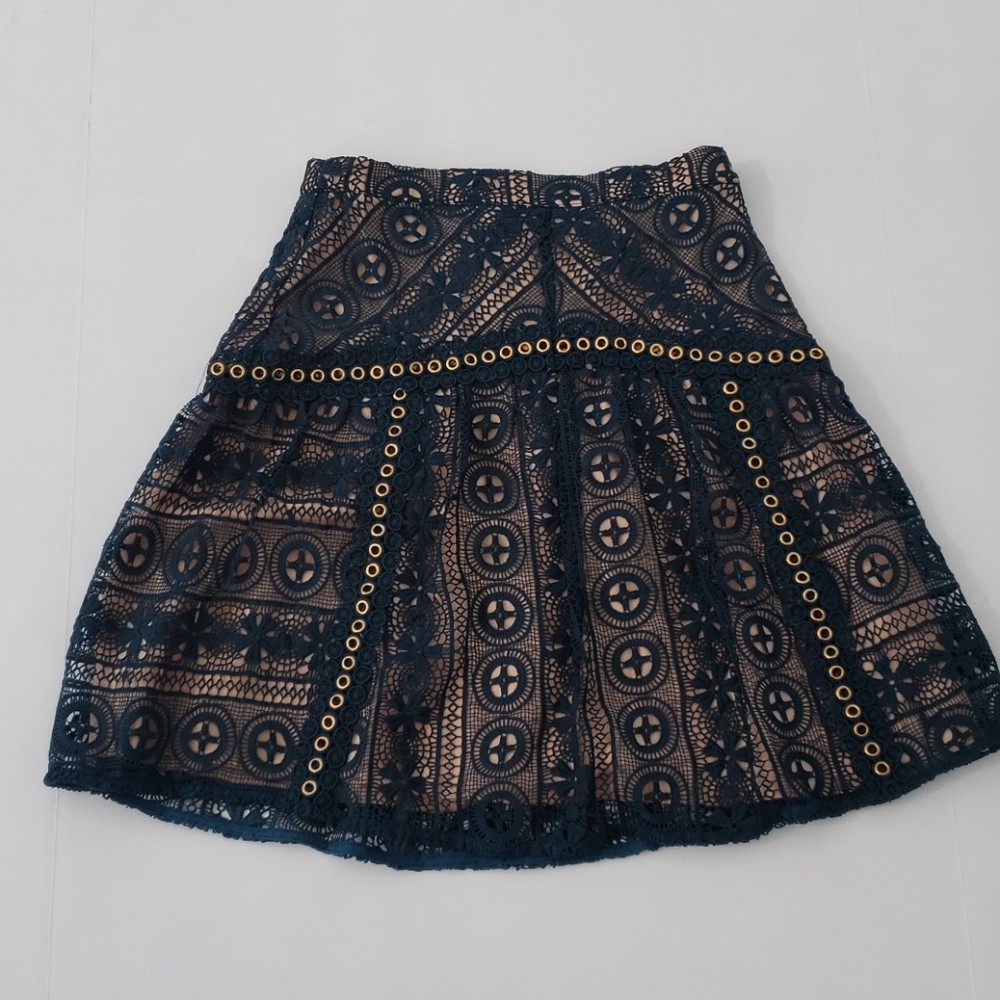 NWT endless rose Revolve Crochet Lace Skirt - Picture 3 of 7